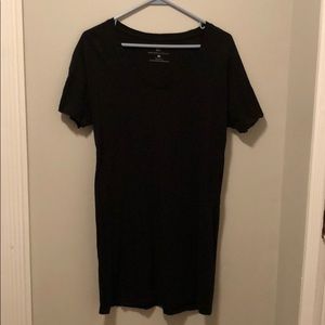 Black T-shirt dress